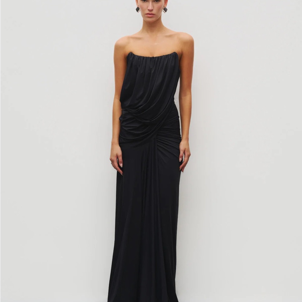 Gathered Drape Gown